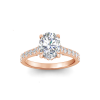 1.42 Ctw Oval Diamond Gala Hidden Halo Engagement Ring