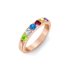 6 Stone Birthstone Ring