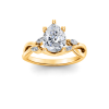 1.66 Ctw Pear Diamond & Marquise Vine Engagement Ring