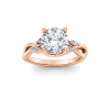 2.16 Ctw Round Diamond & Marquise Vine Engagement Ring