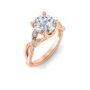 2.16 Ctw Round Diamond & Marquise Vine Engagement Ring