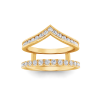 Channel Set Chevron & Pavé Band Ring Jacket