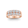 1.50 Ctw Moissanite Double Row Band