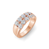 1.50 Ctw Moissanite Double Row Band