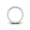 1.50 Ctw Moissanite Double Row Band