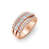 1.21 Ctw Moissanite Multi Row Band