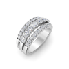 1.21 Ctw Moissanite Multi Row Band