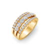 1.21 Ctw Moissanite Multi Row Band