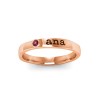 Birthstone Name Ring