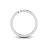 Crescent Moon Birthstone Open Ring