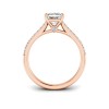 1.27 Ctw Princess CZ Surprise Pavé Cathedral Engagement Ring