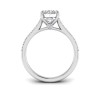 2.27 Ctw Oval Diamond Surprise Pavé Cathedral Engagement Ring