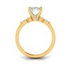 1 Ct Marquise Moissanite & .25 Ctw Marquise Diamond Accent Engagement Ring