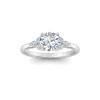 Trio Cluster Engagement Ring Setting