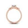 1.68 Ctw Cushion Diamond Trio Cluster Engagement Ring