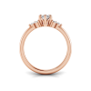 1.68 Ctw Marquise CZ Trio Cluster Engagement Ring
