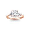 2.18 Ctw Round Diamond Trio Cluster Engagement Ring