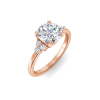 2.18 Ctw Round Diamond Trio Cluster Engagement Ring