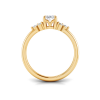 1.18 Ctw Oval Diamond Trio Cluster Engagement Ring