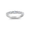 Five Stone Oval Moissanite Half Eternity Wedding Band
