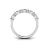 Five Stone Oval Moissanite Half Eternity Wedding Band