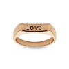 Flat Top Name Ring