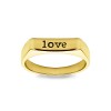 Flat Top Name Ring