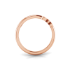 Birthstone Script Open Name Ring