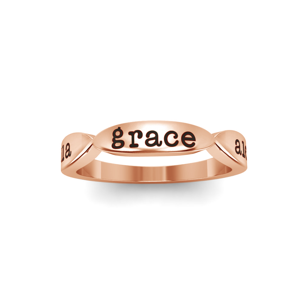 Triple Name Ring