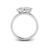 2 Ctw Pear & Emerald Moissanite Toi et Moi Two Stone Ring