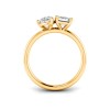2 Ctw Pear & Emerald Lab Diamond Toi et Moi Two Stone Ring
