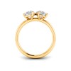 2 Ctw Double Pear Lab Diamond Toi et Moi Two Stone Ring