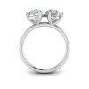 4 Ctw Double Pear CZ Toi et Moi Two Stone Ring