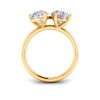 4 Ctw Double Pear Lab Diamond Toi et Moi Two Stone Ring