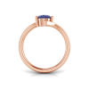 1 Ct Round Birthstone & Diamond Bypass Ring