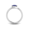 1 Ct Round Tanzanite & Diamond Bypass Ring
