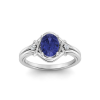 1.50 Ct Oval Tanzanite & Diamond Celtic Halo Ring