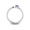 Tanzanite & Diamond XO Ring