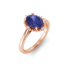 2.50 Ct Oval Birthstone & Diamond Royal Halo Ring
