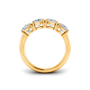 Four Stone Lab Diamond Luxe Half Eternity Wedding Band