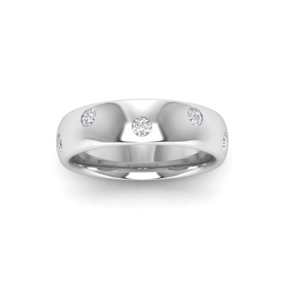 Inlay CZ Classic Wedding Ring