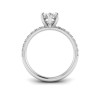 2.5 Ct Marquise Lab Diamond & .16 Ctw Diamond Whisper Pavé Engagement Ring