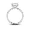1.16 Ctw Princess Diamond Whisper Pavé Engagement Ring