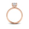 1.5 Ct Pear Lab Diamond & .16 Ctw Diamond Whisper Pavé Engagement Ring