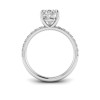 1.66 Ctw Pear Diamond Whisper Pavé Engagement Ring