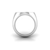Diamond Signet Ring with Dainty Frame