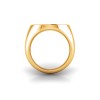 Diamond Signet Ring with Dainty Frame