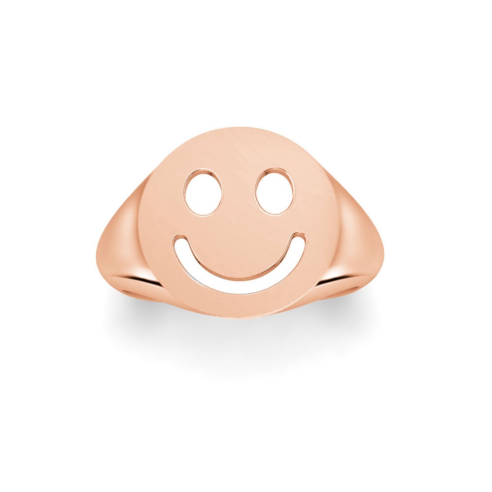 Happy Face Signet Ring