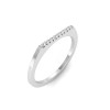 Lab Diamond Pavé Flat Top Stackable Band