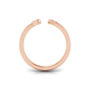 Birthstone Initial Open Ring B